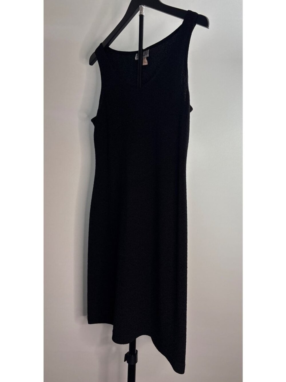 Vintage Robbie Bee Black Sleeveless V-Neckline Casual Evening Dress Size 8 P - Picture 3 of 16